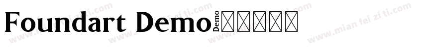 Foundart Demo字体转换